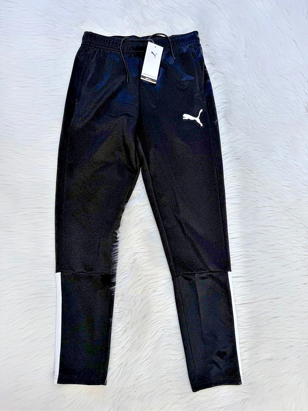 Puma Black w/White Track Pants Sz L